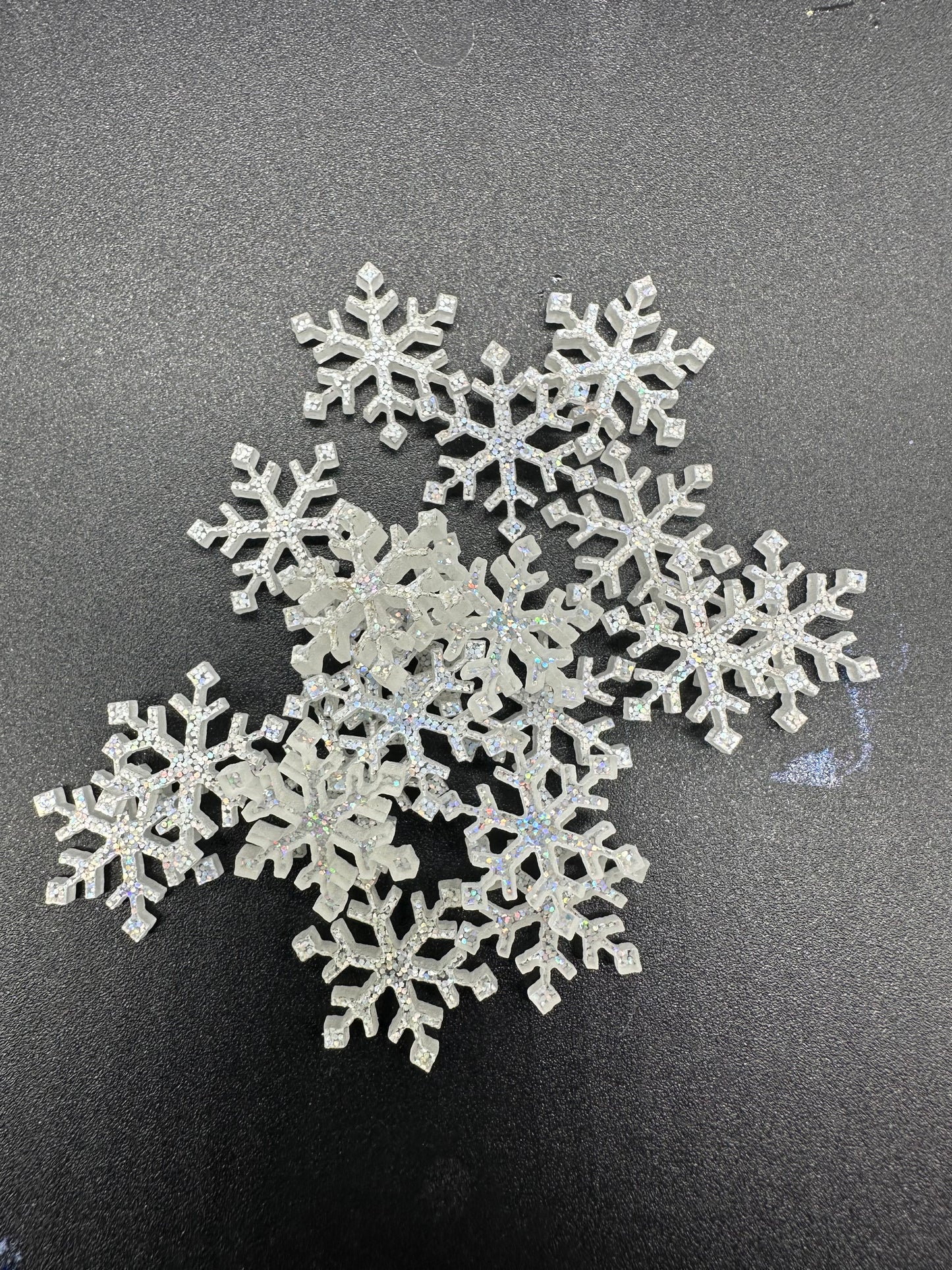 20pc Snow Flake Cabochon ( Small)