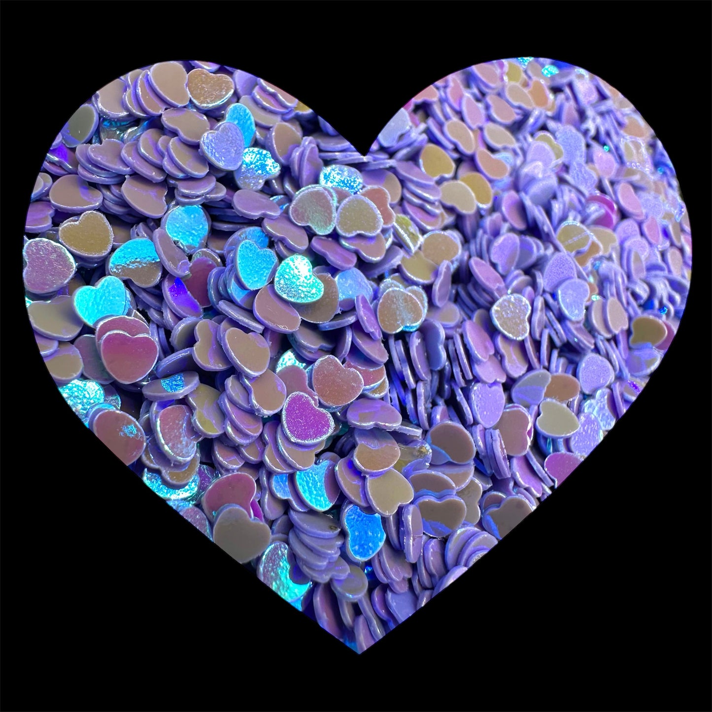3mm Purple Hearts
