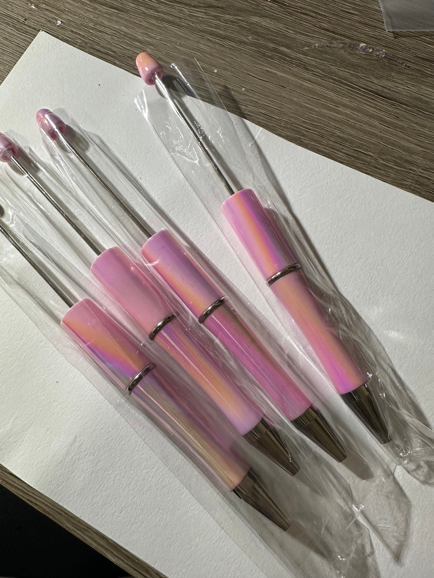 1pc Hot Pink Opal Beadable Pen