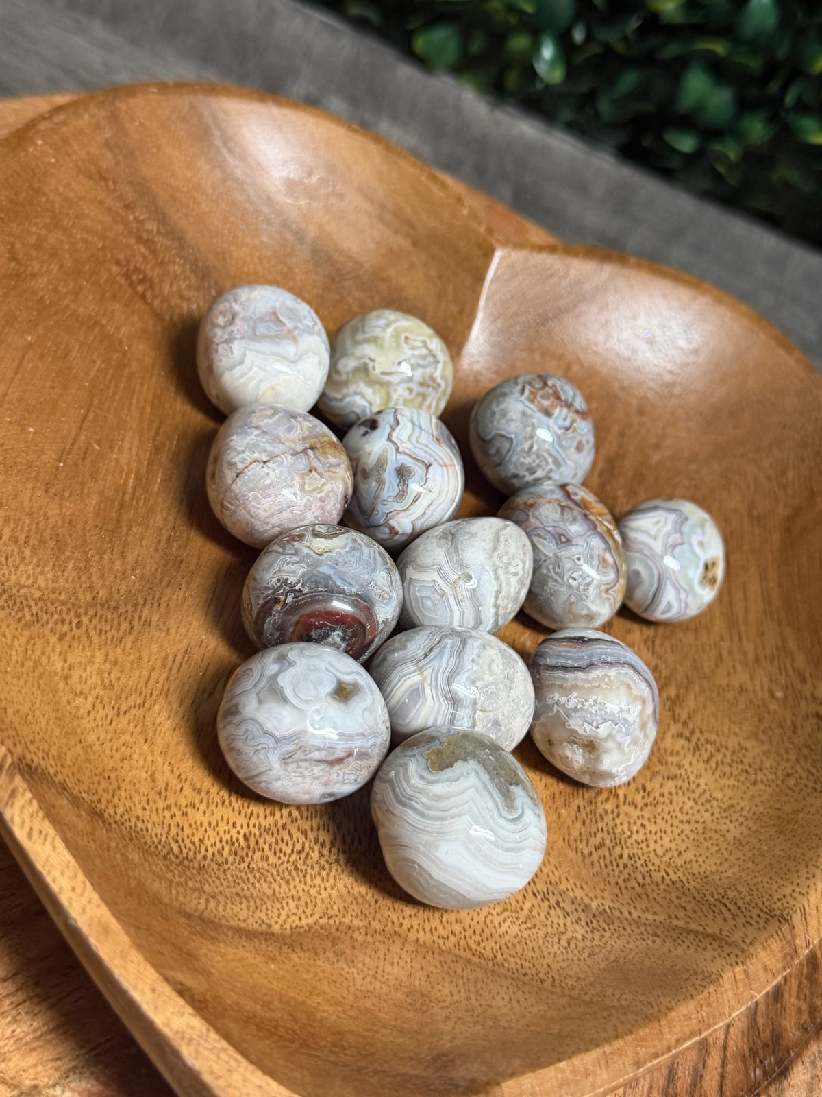 Mexican Crazy Lace Agate Tumbles 2pc