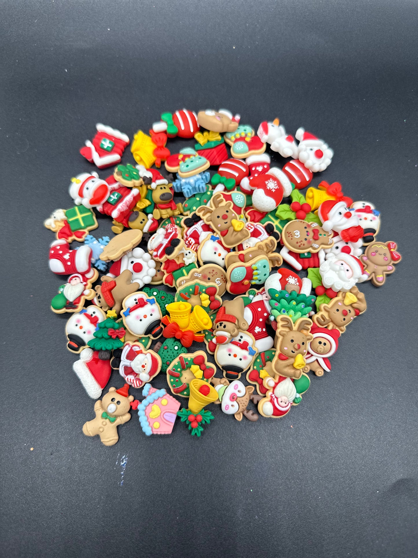 12 pc Random Christmas Cabochons with possible repeats