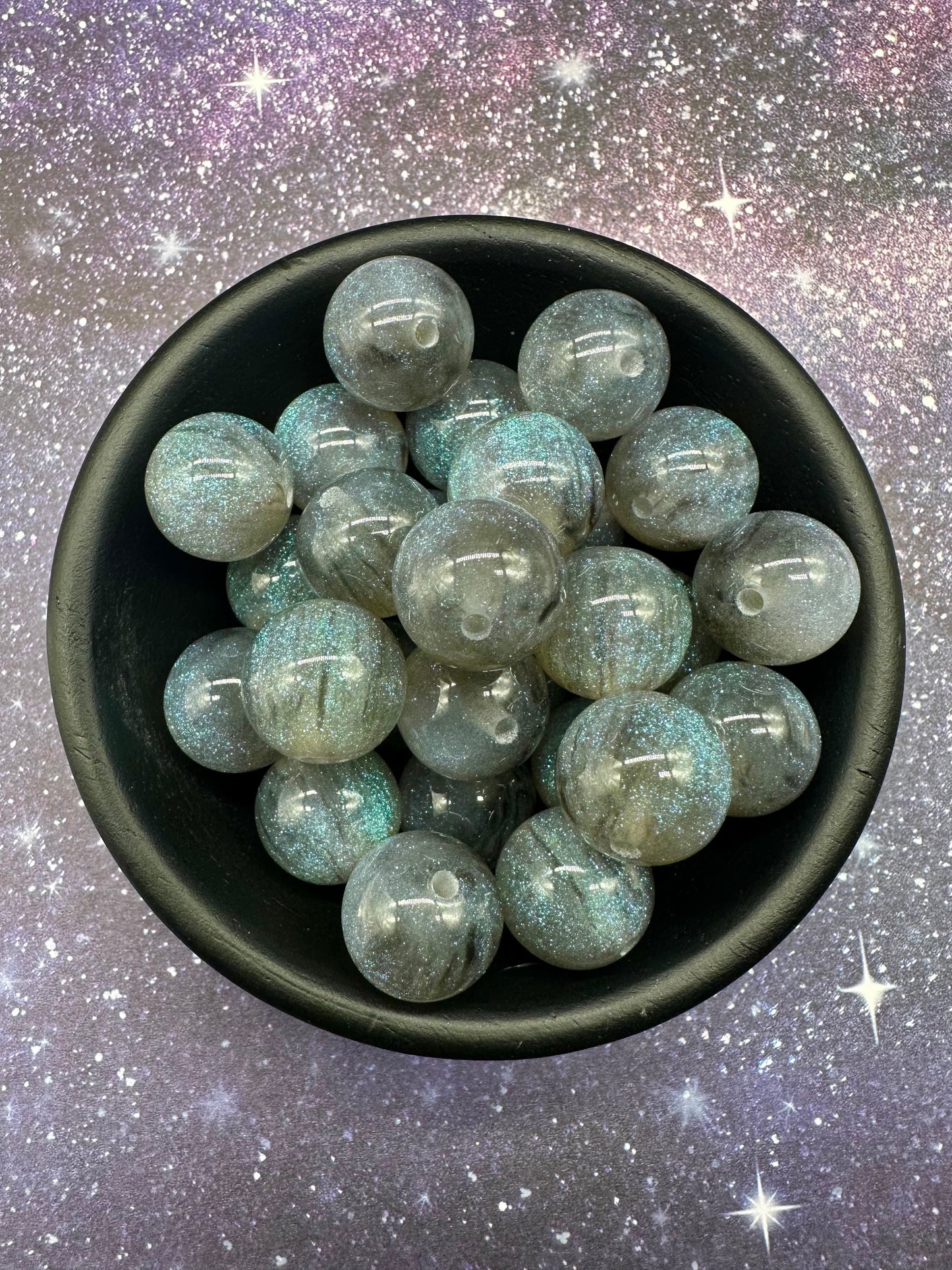 Blue/Gray Nebula Beads