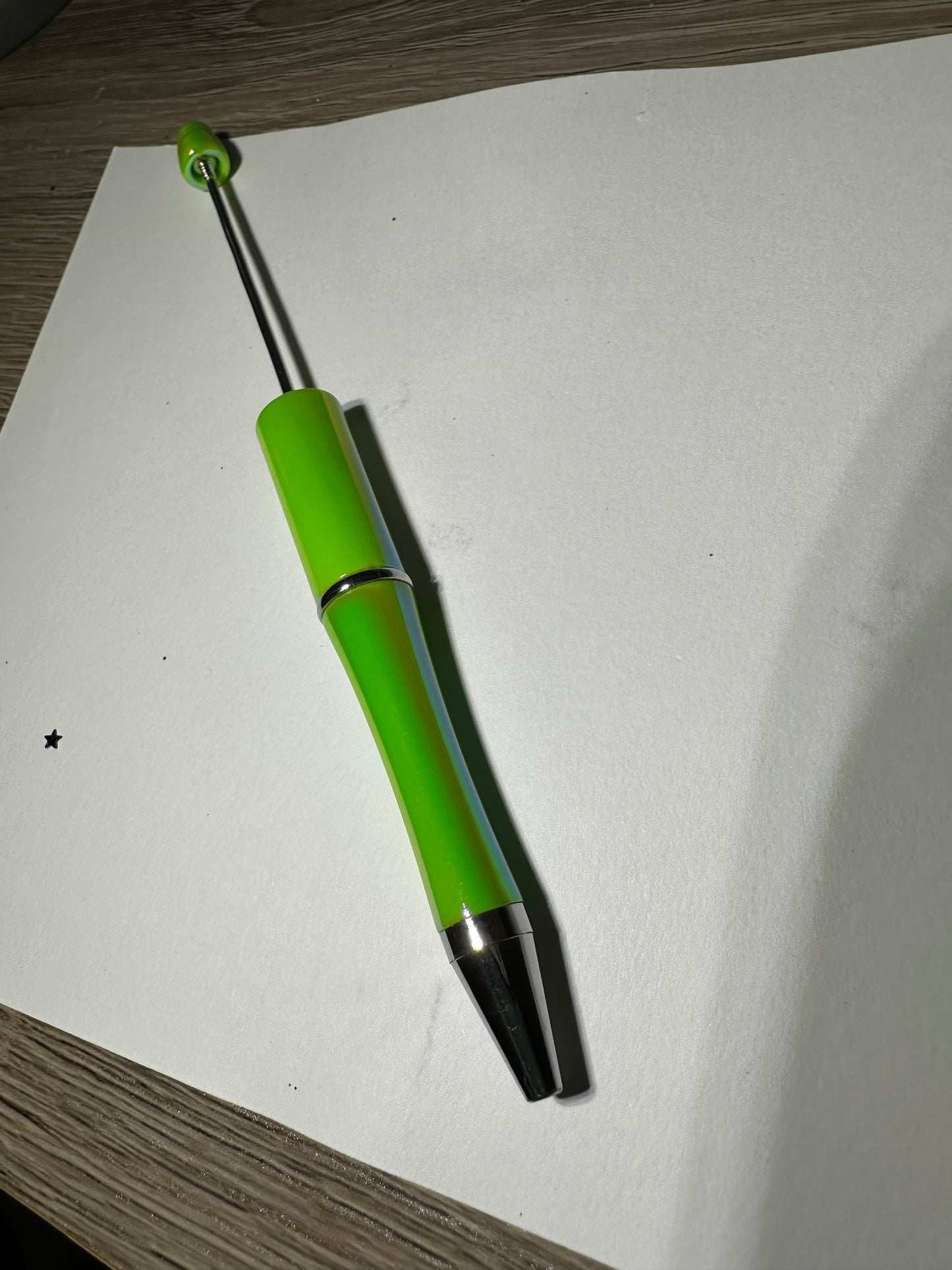 1pc Lime Green opal Beadable Pen