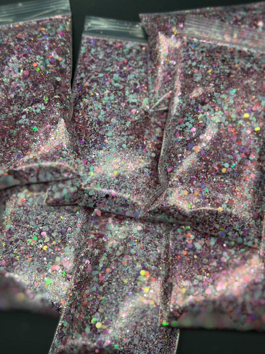 2oz Pink Dump Glitter