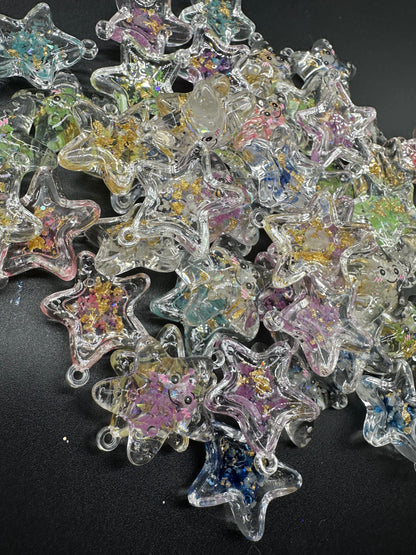 5pc Acrylic Star Charm ( Random )