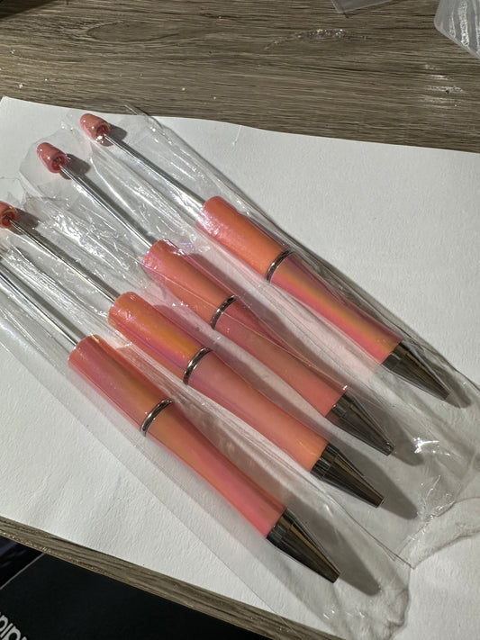1pc Coral Opal Beadable Pen