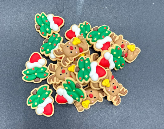 17pc Deer/Tree Cabochon Mix