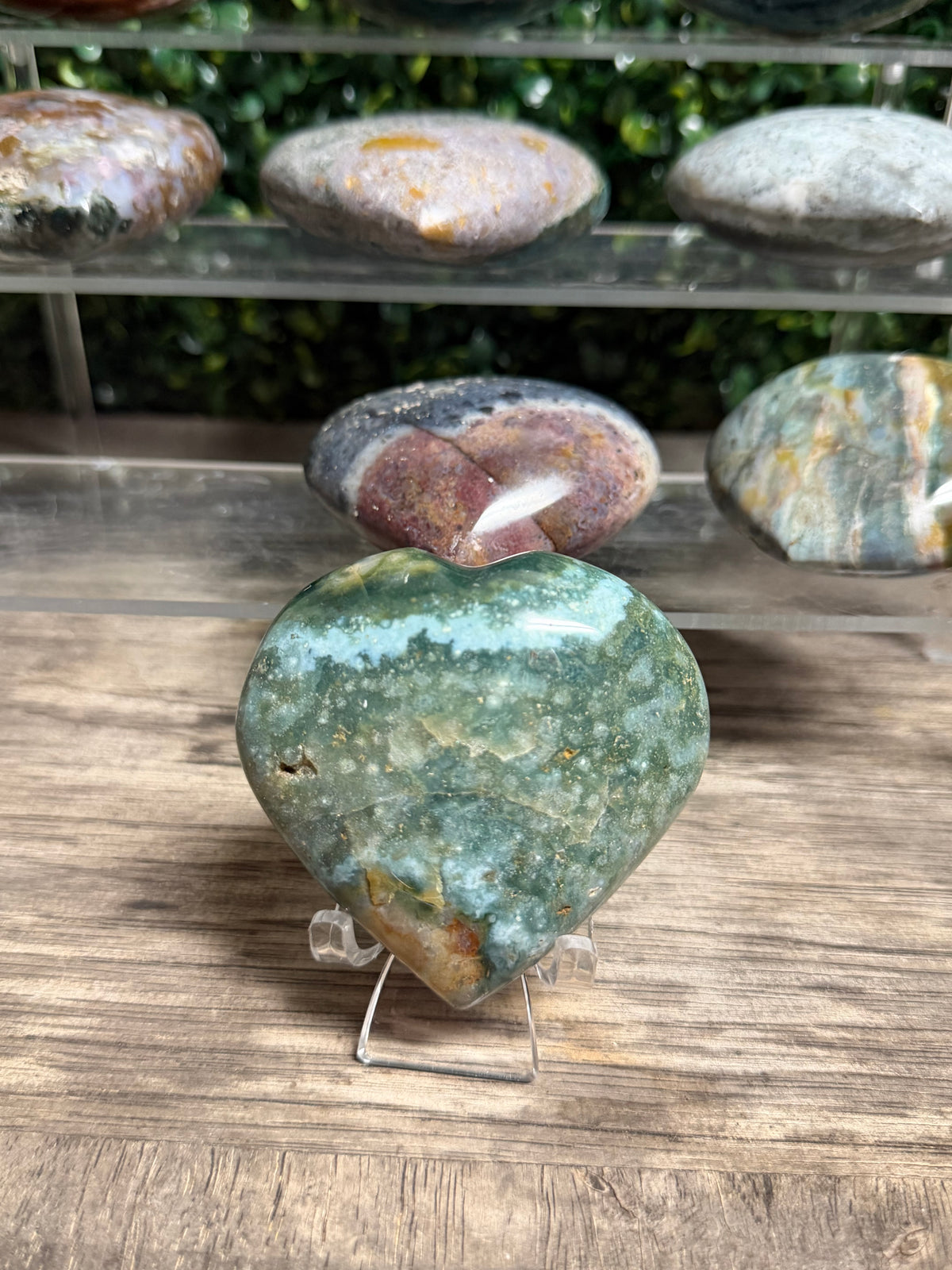 Ocean Jasper Puff Heart
