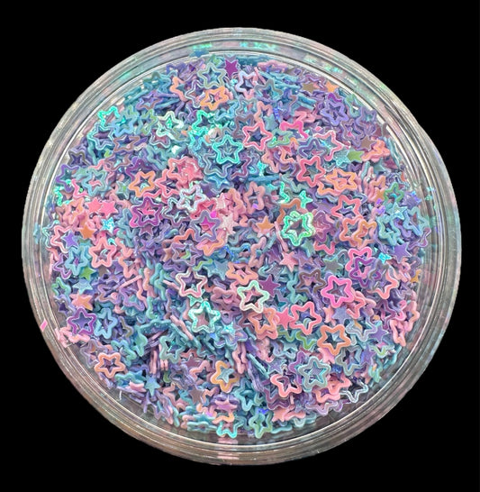 Cotton Candy Stars 3mm-4mm