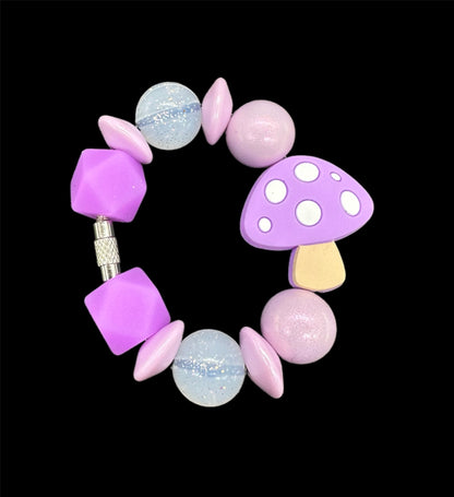 Mushroom Silicone Bead Cup Charm