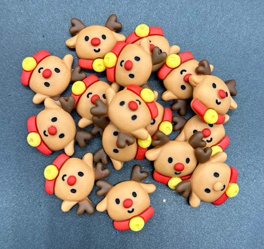 10pc Deer Cabochons