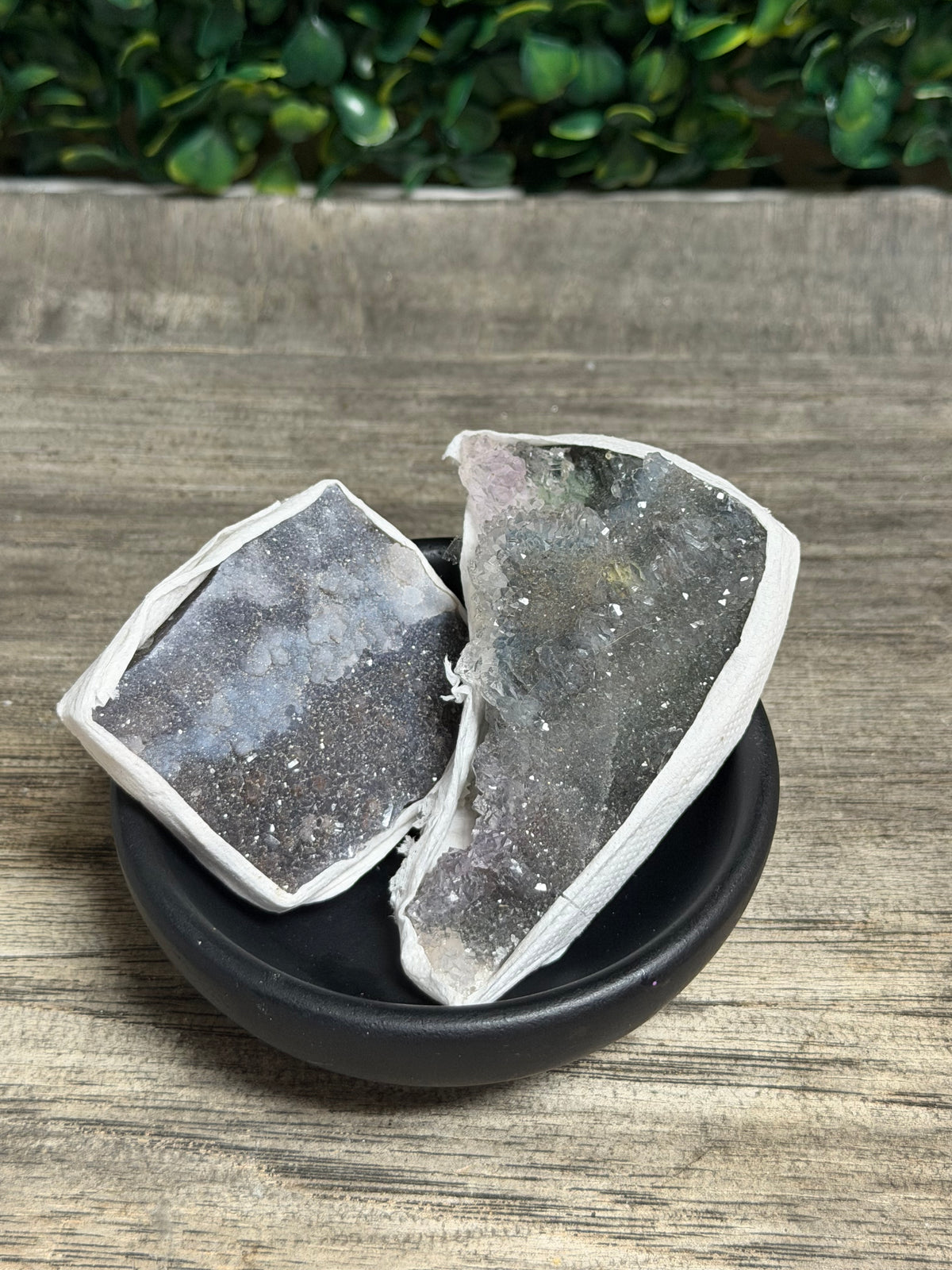 Smokey Amethyst Zeolite Cluster Set