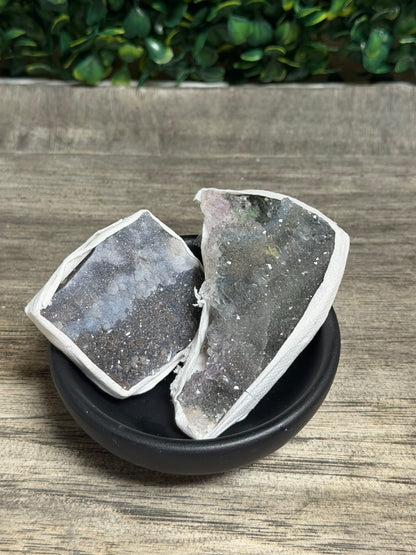 Smokey Amethyst Zeolite Cluster Set