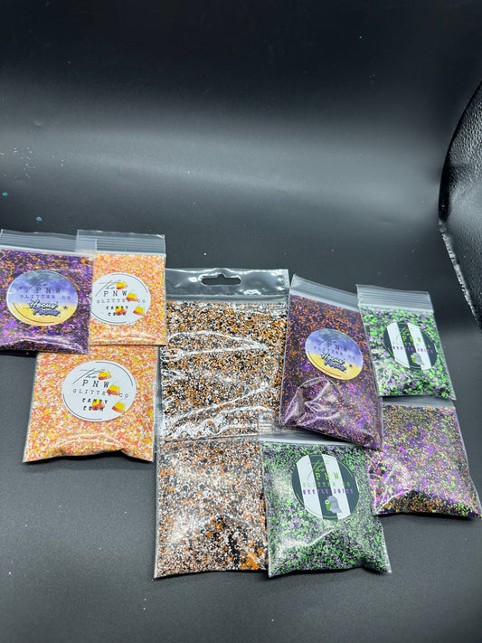 Halloween glitter Bundle # 9 8 1/2oz