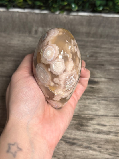 Flower Agate Heart
