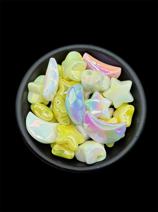 12pc 22mm-25mm Star/Moon Mix