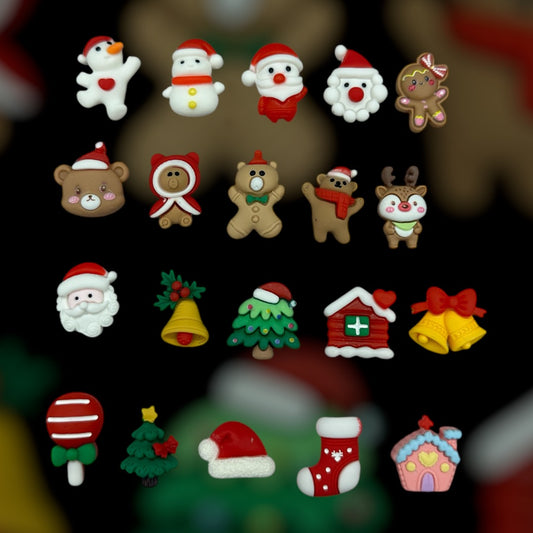 Christmas Cabochon 20pc #4