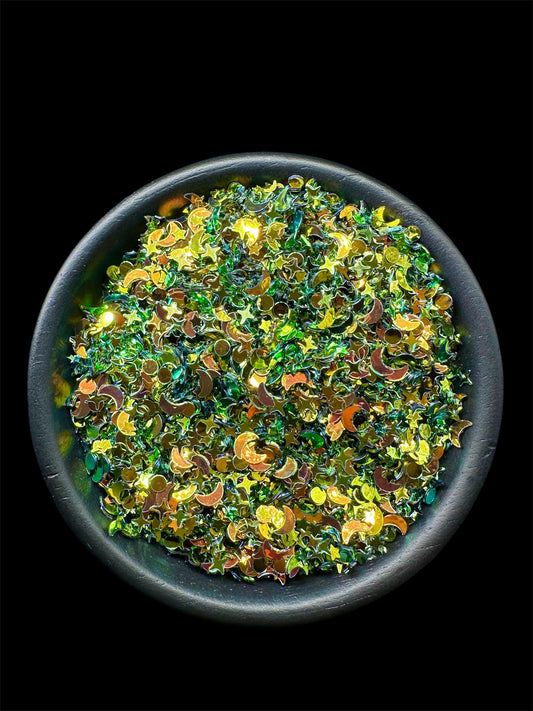 Green Oil Spill Celestial Mix 10g Bagged