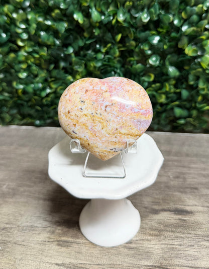 Ocean Jasper Heart ( 2.5inch)
