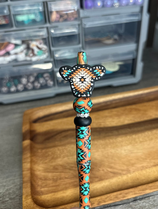 Tribal Silicone Bead Pen