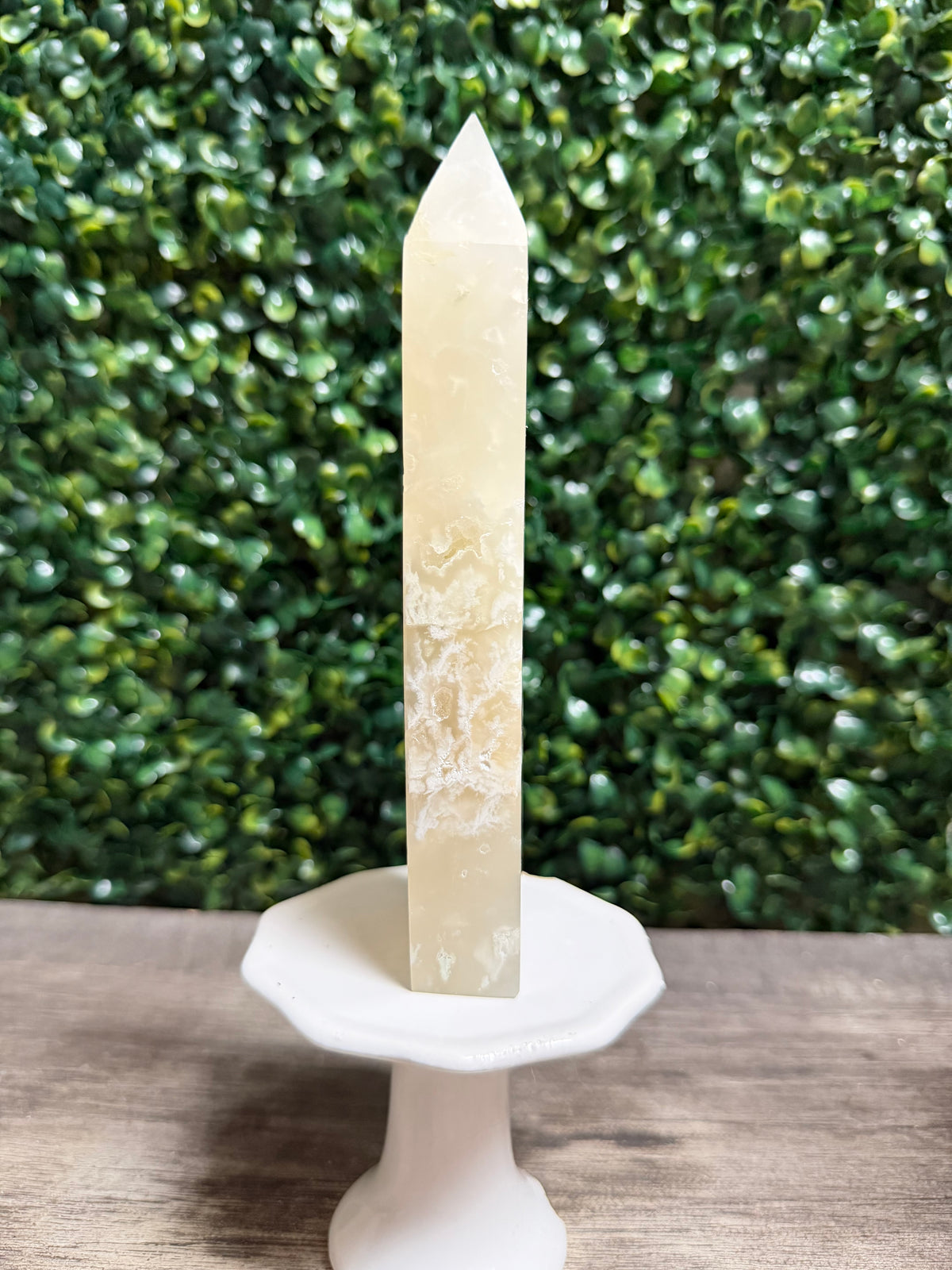 Feather Agate Tower Slab( W imperfections)7inch