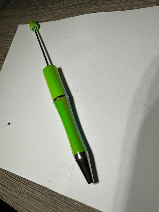 1pc Lime Green opal Beadable Pen