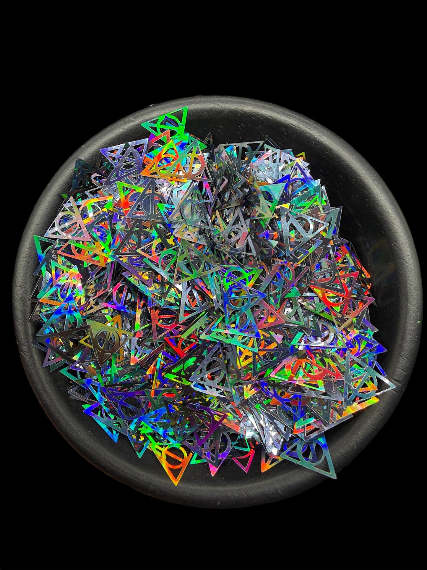 Holographic Gun Metal Gray Hallows