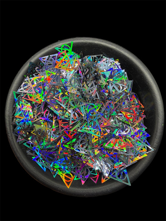 Holographic Gun Metal Gray Hallows