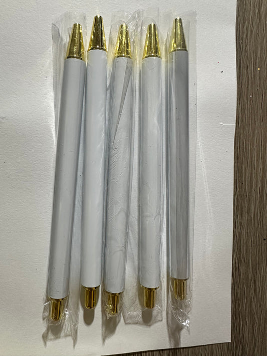 5pc Blank Pens without wraps