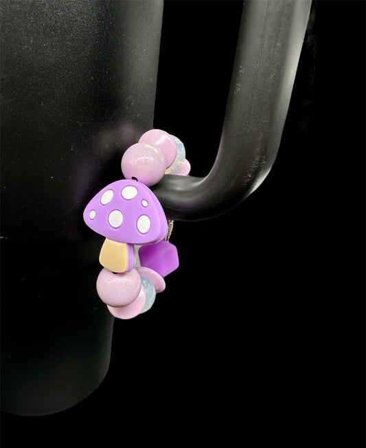 Mushroom Silicone Bead Cup Charm