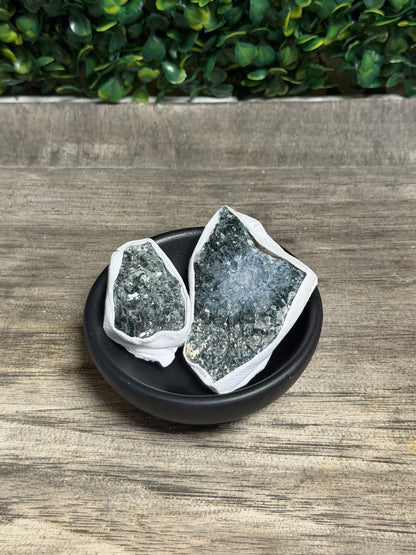 Black Amethyst Zeolite Cluster Set
