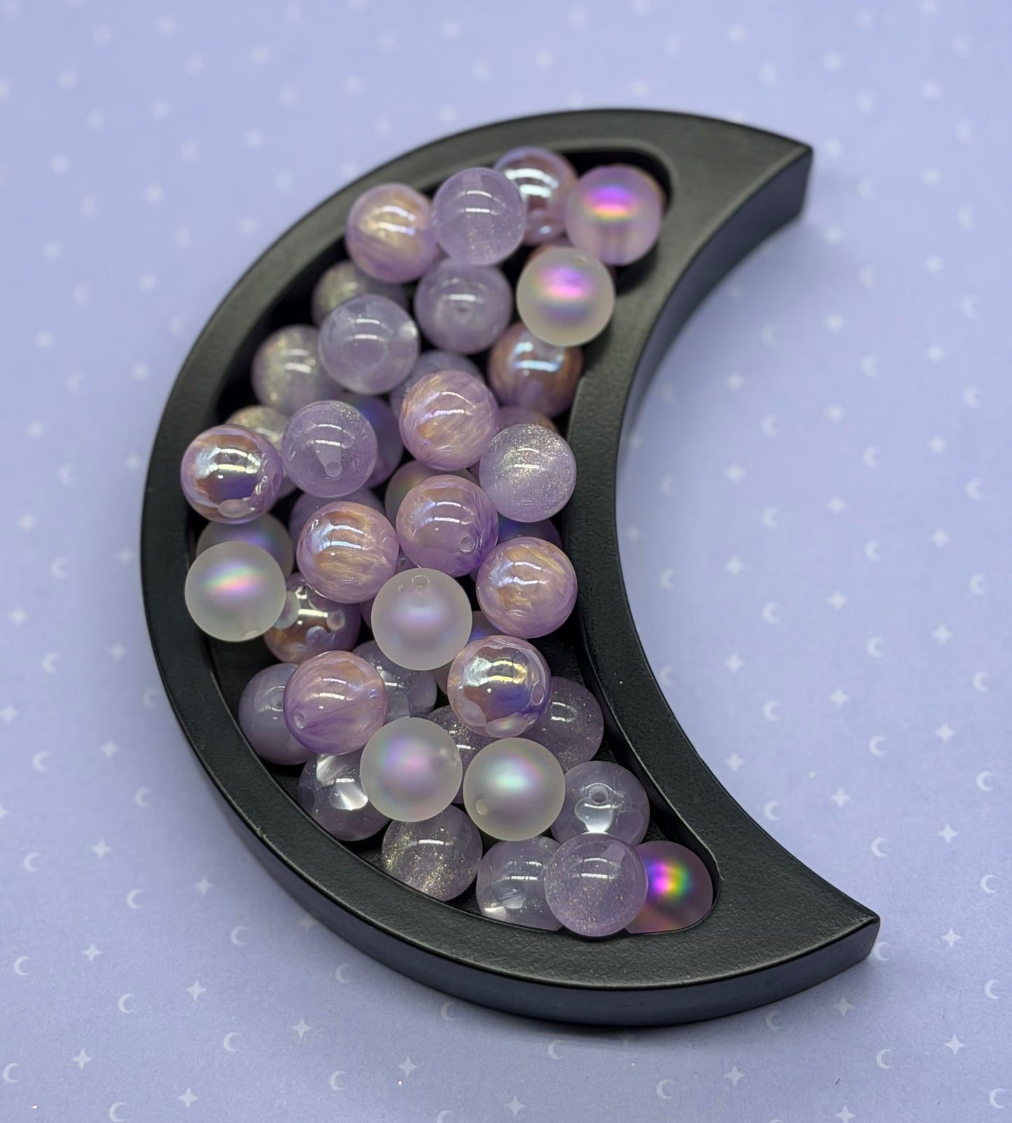 16mm Purple Bead Mix 14pc