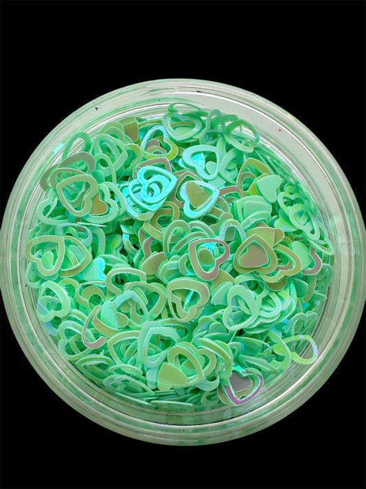 Mint Green Hearts