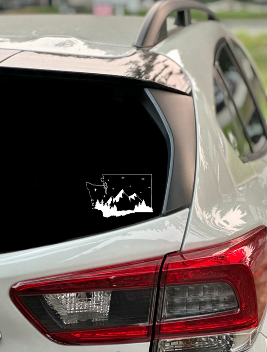 Washington Mountain Decal