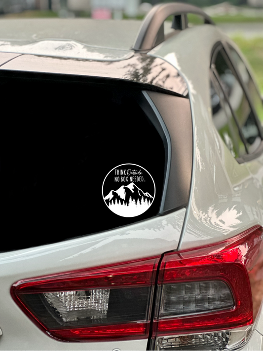 Think Outside No Box Needed.. Vehicle Decal